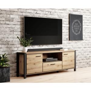 AKTUAL 41 designový tv stolek dub Taurus/ černá